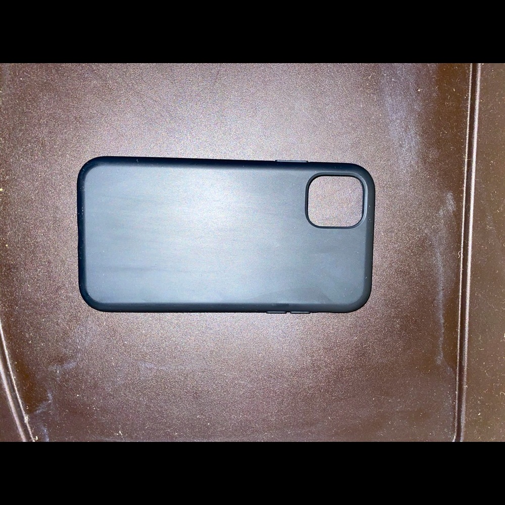 Black silicone iPhone 11 case